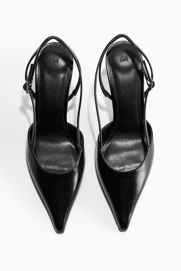 H&M Salones destalonados con puntera fina - Negro - MUJER Solo queda un día