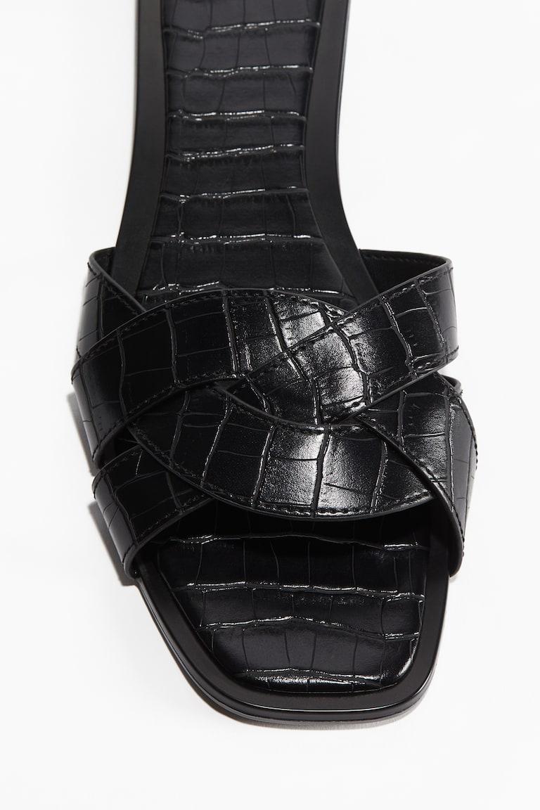 H&M Sandalias trenzadas - Marrón oscuro - MUJER Tienda de fábrica