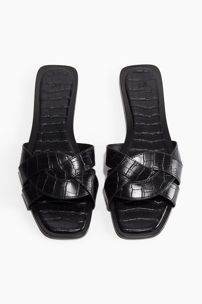 H&M Sandalias trenzadas - Marrón oscuro - MUJER Tienda de fábrica
