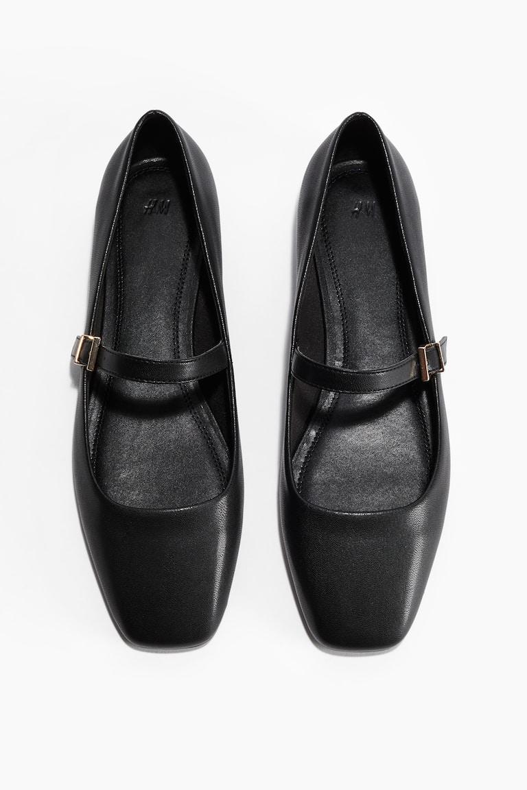 H&M Bailarinas estilo merceditas - Rojo vivo - MUJER Precios de Black Friday
