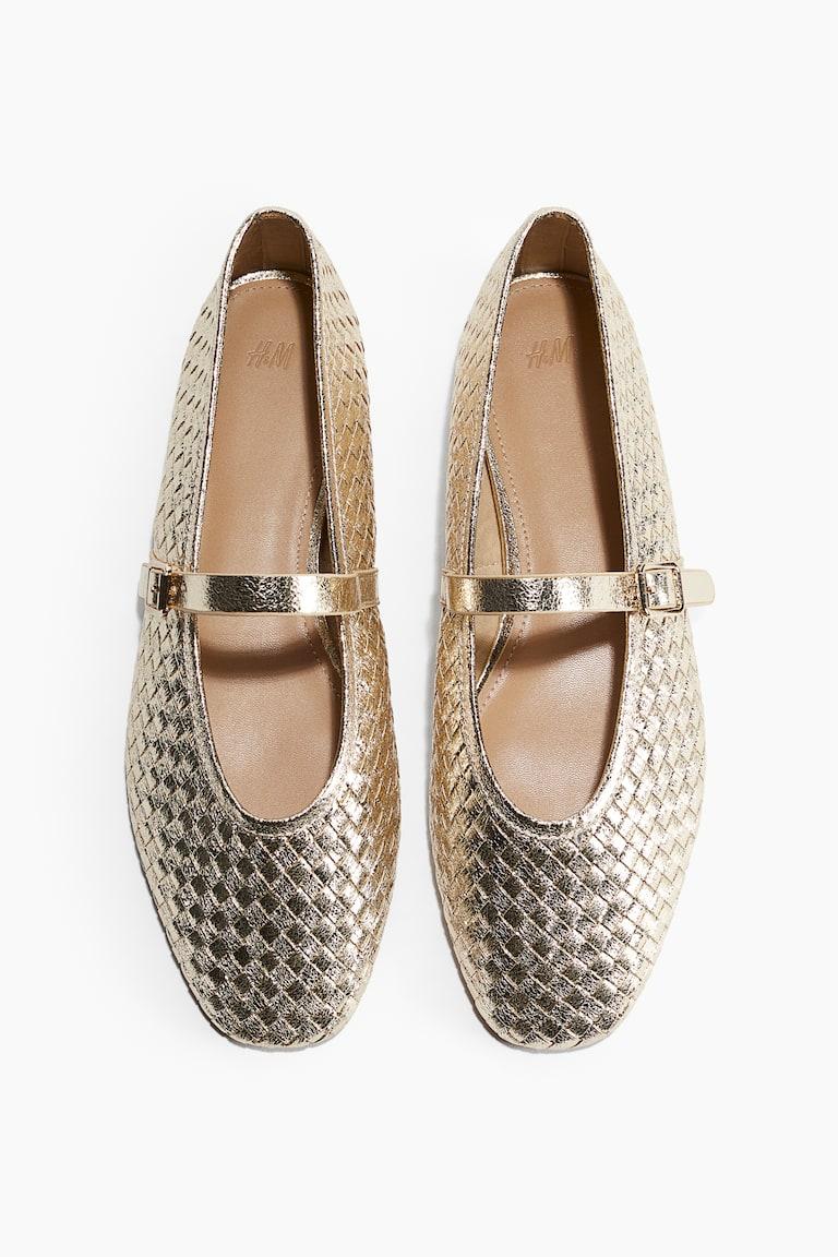 H&M Merceditas trenzadas - Dorado - MUJER Oferta exclusiva