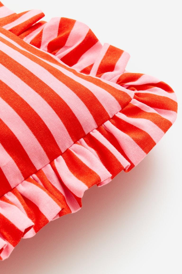 H&M Funda de cojín con volante - Rosa/Rayas - HOME 2025