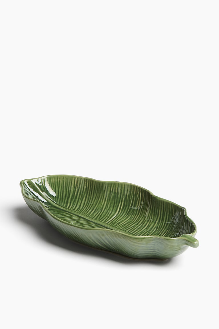 H&M Fuente de servir grande en gres - Verde - HOME Outlet online