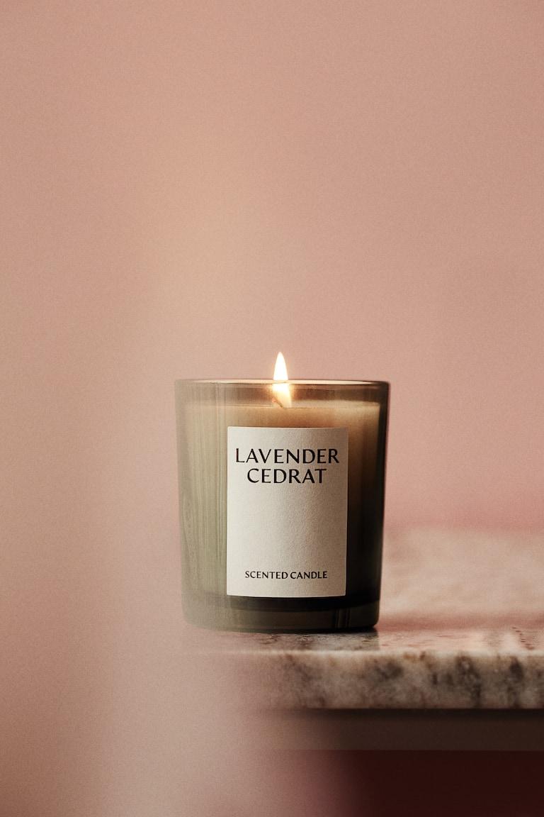 H&M Vela aromática en recipiente de vidrio - Lavender Cedrat - HOME