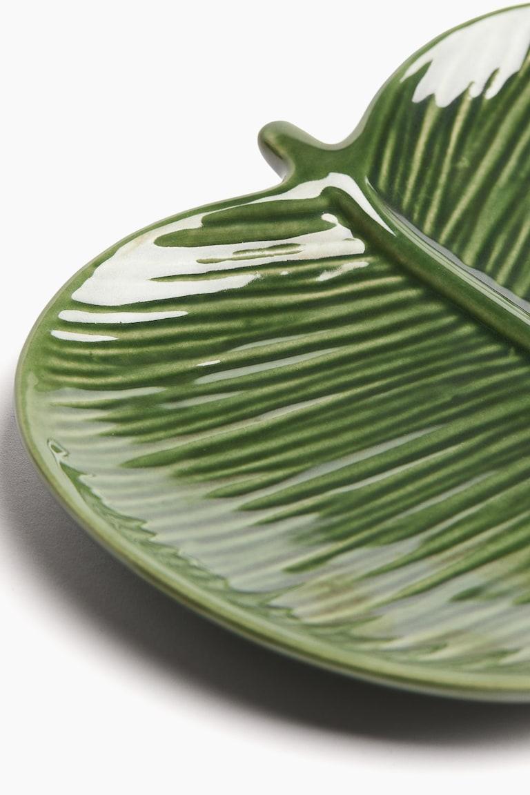 H&M Fuente de servir pequeña de gres - Verde - HOME Rebajas online