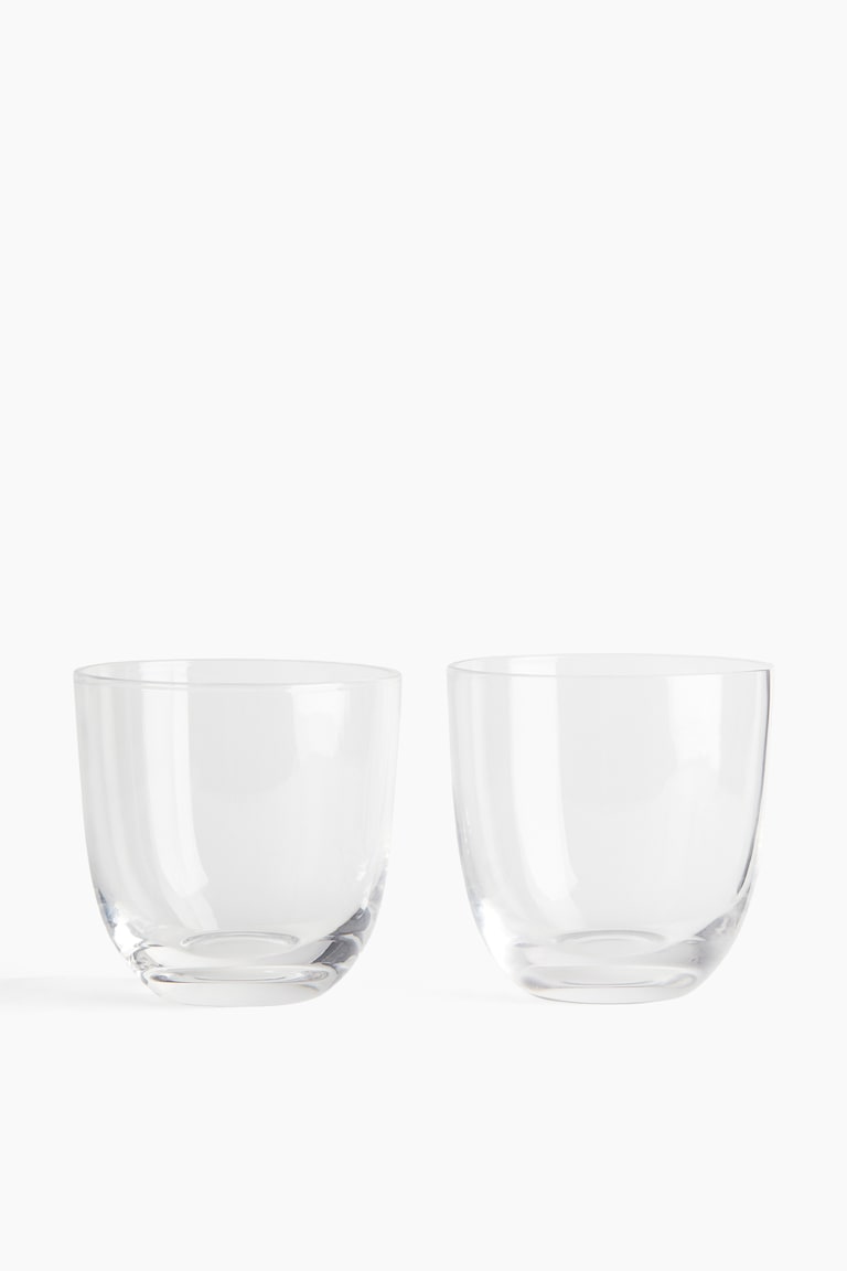 H&M Pack de 2 vasos de vidrio - Vidrio transparente - HOME Último día