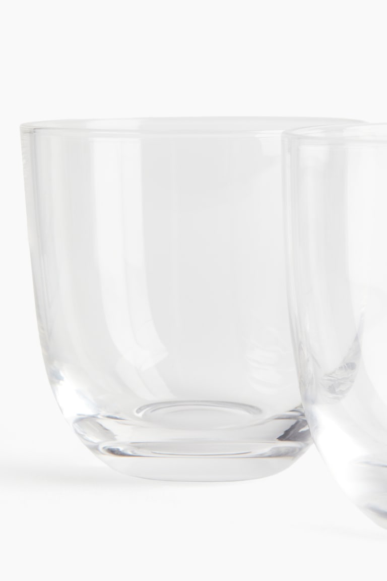 H&M Pack de 2 vasos de vidrio - Vidrio transparente - HOME Último día