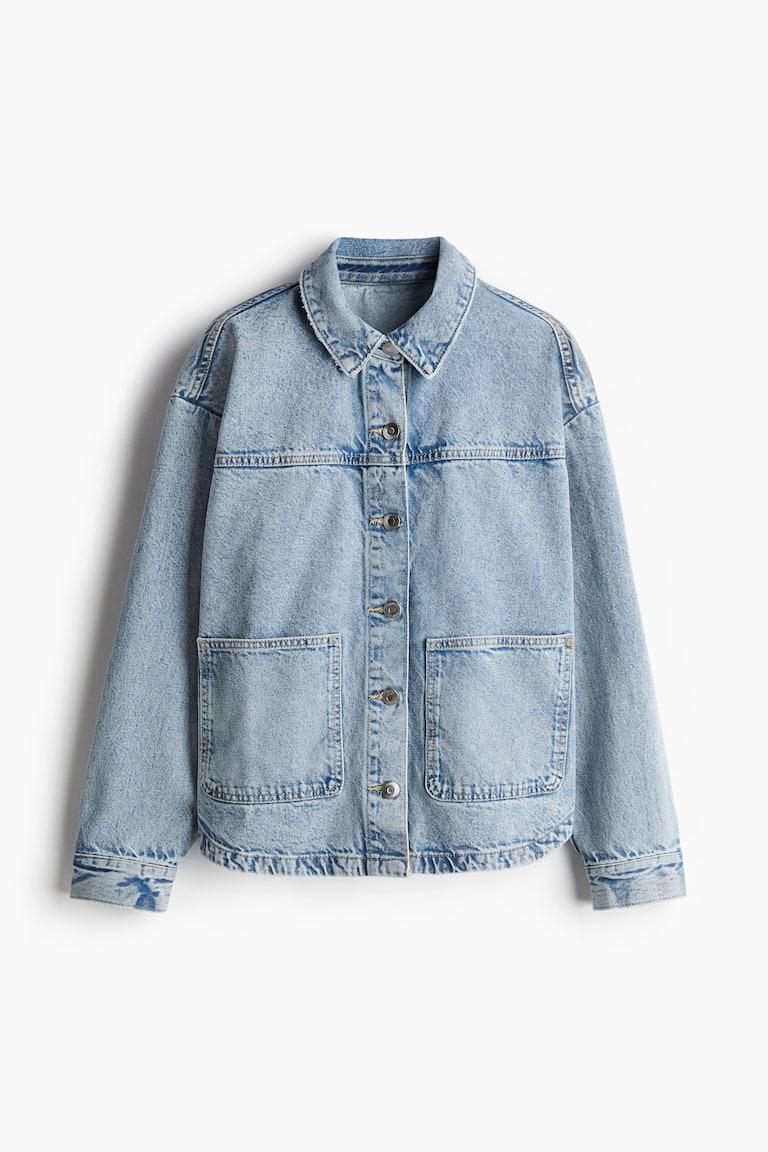 H&M Sobrecamisa de sarga - Blanco - MUJER Ofertas