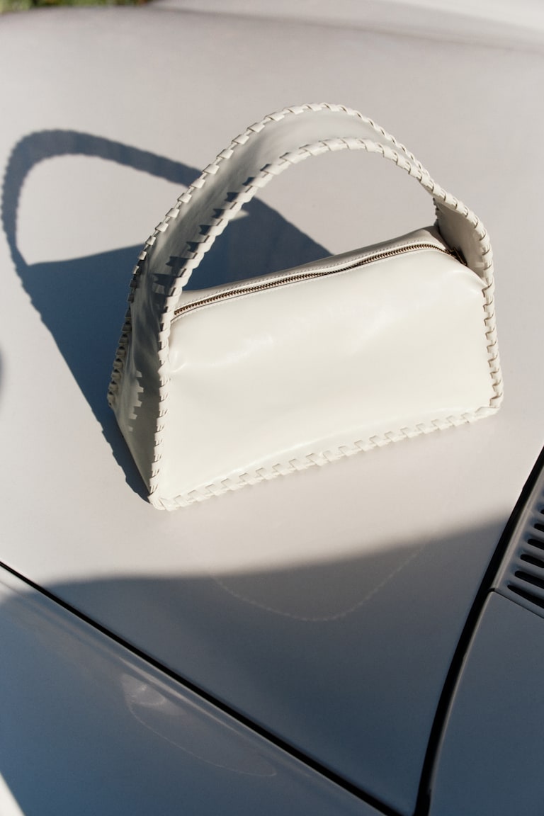 H&M Bolso de hombro con detalle entrelazado - Beige claro - MUJER Venta caliente