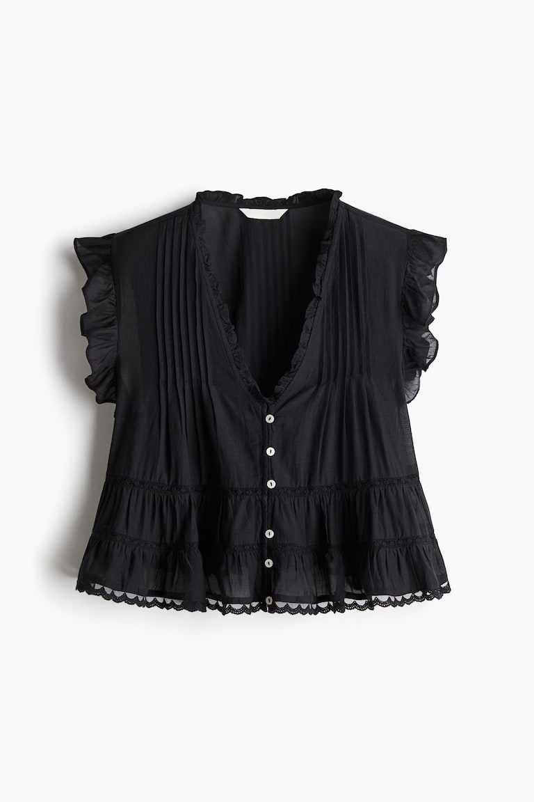 H&M Blusa con jaretas - Rosa melocotón - MUJER Envío gratis