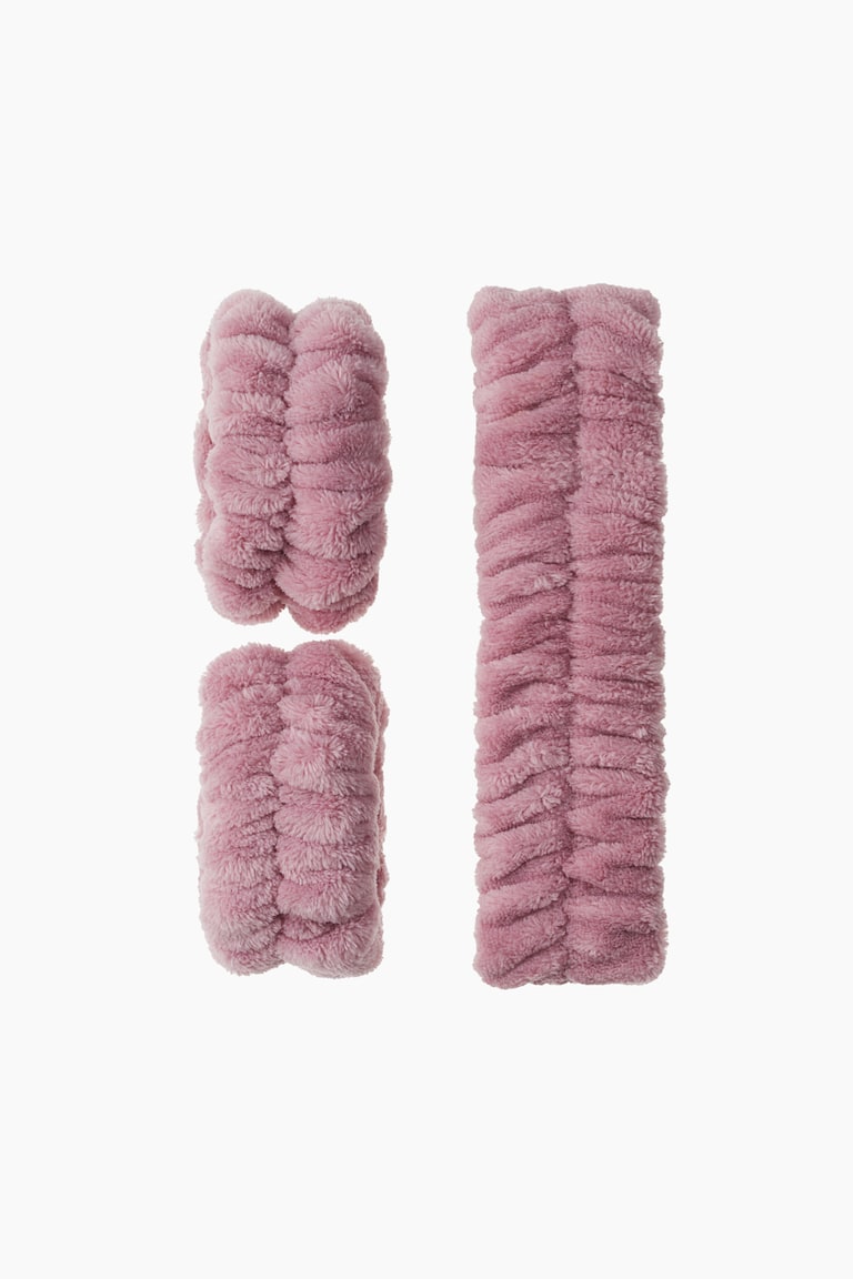 H&M Juego de diadema y muñequeras de maquillaje - Rosa - Beauty all