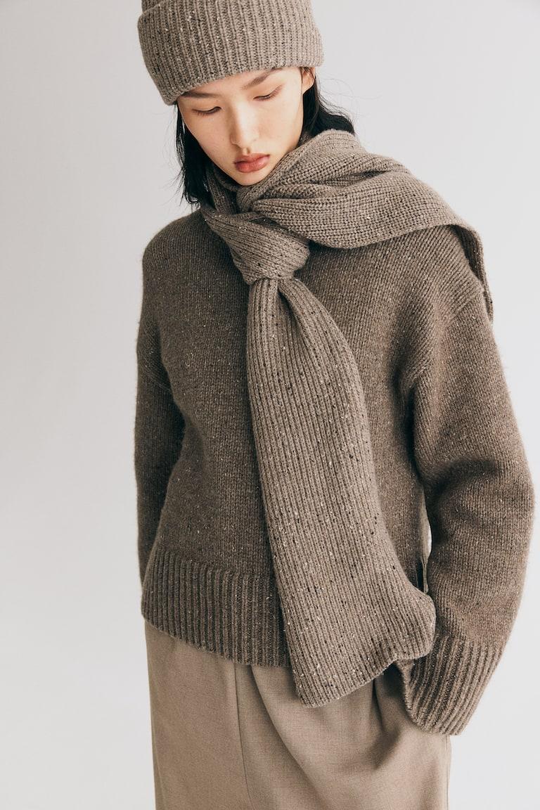 H&M Gorro beanie en punto de canalé - Azul marino/M - MUJER Mejor oferta