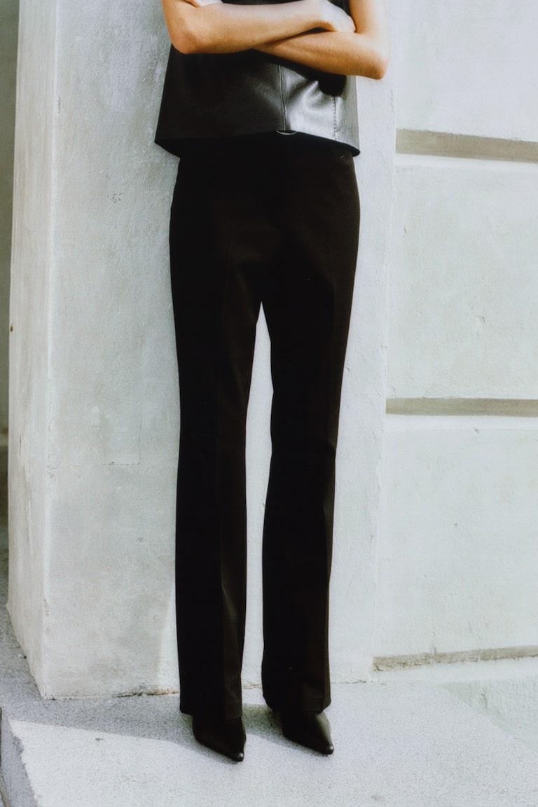 H&M Pantalón con abertura en el bajo - Negro - MUJER Descuentos del mes