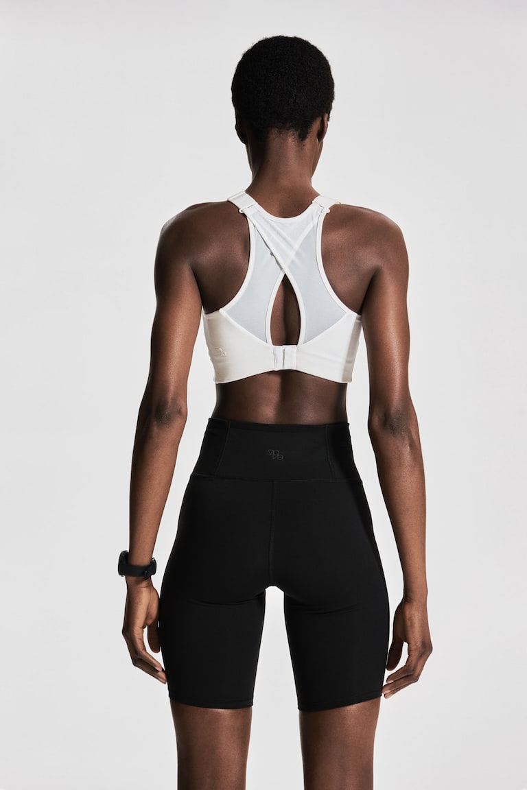 H&M Mallas cortas de correr con ShapeMove™ - Azul marino - MUJER
