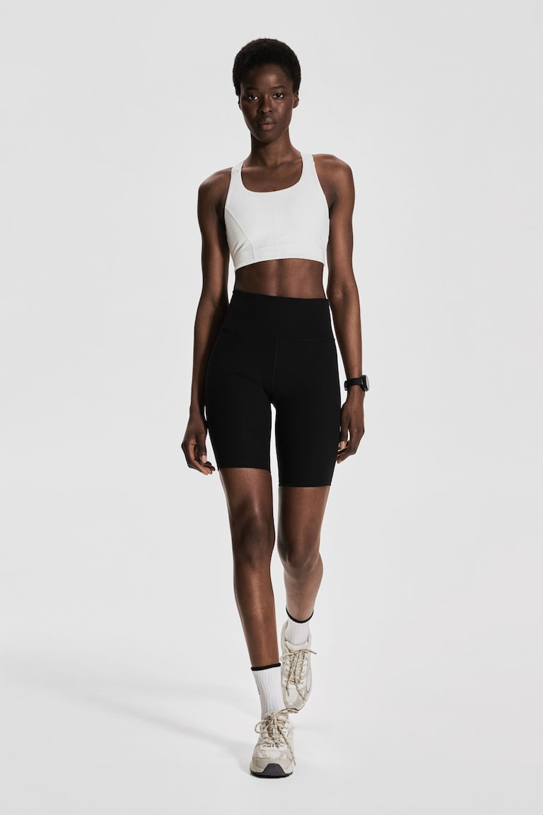 H&M Mallas cortas de correr con ShapeMove™ - Negro - MUJER Precio ultrabajo