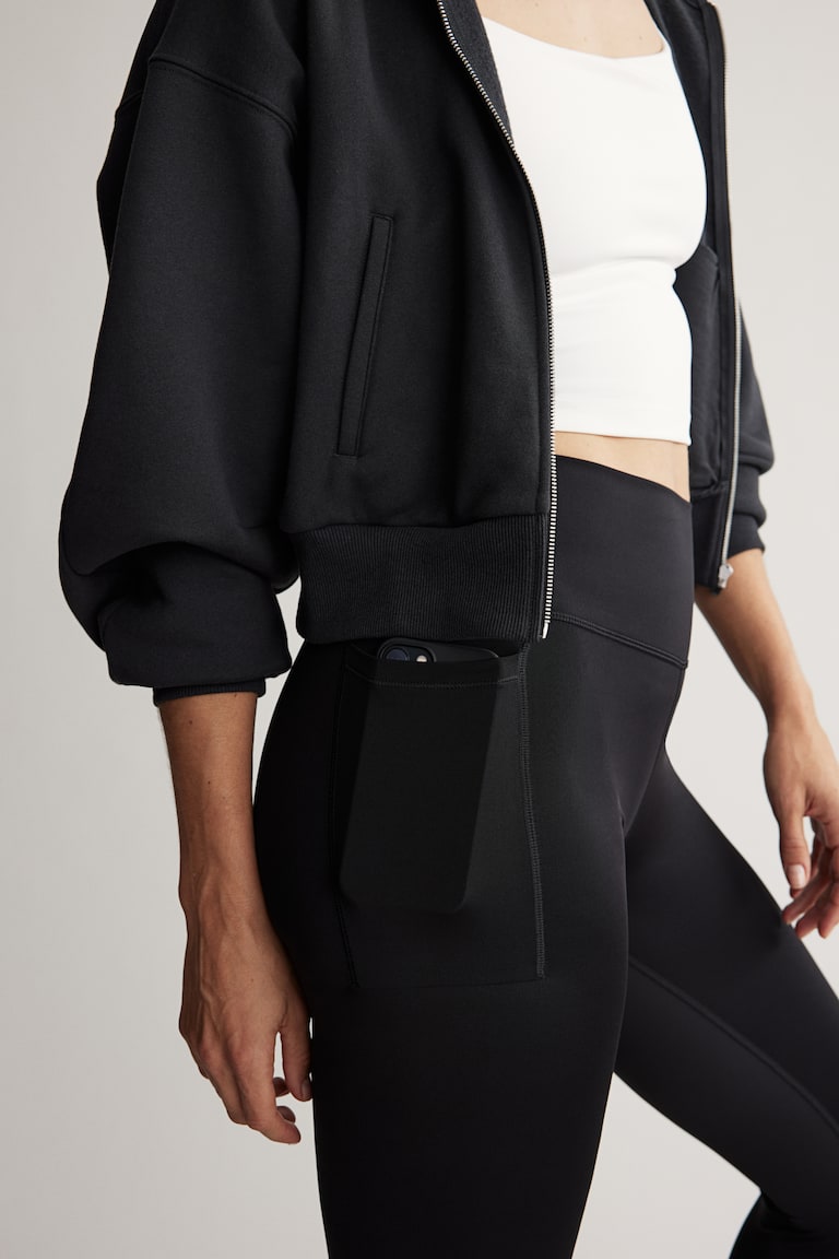 H&M Leggings de deporte DryMove™ con bolsillos - Azul marino - MUJER Devoluciones gratuitas