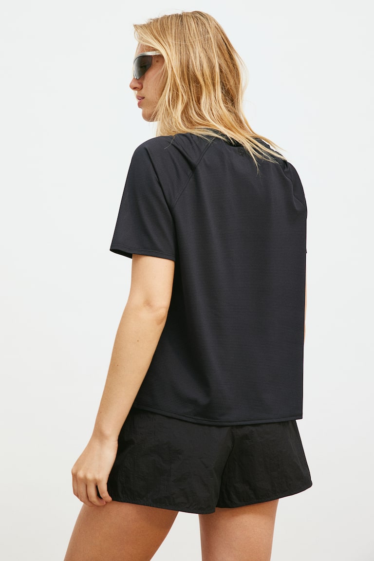 H&M Camiseta de deporte con DryMove™ - Negro - MUJER
