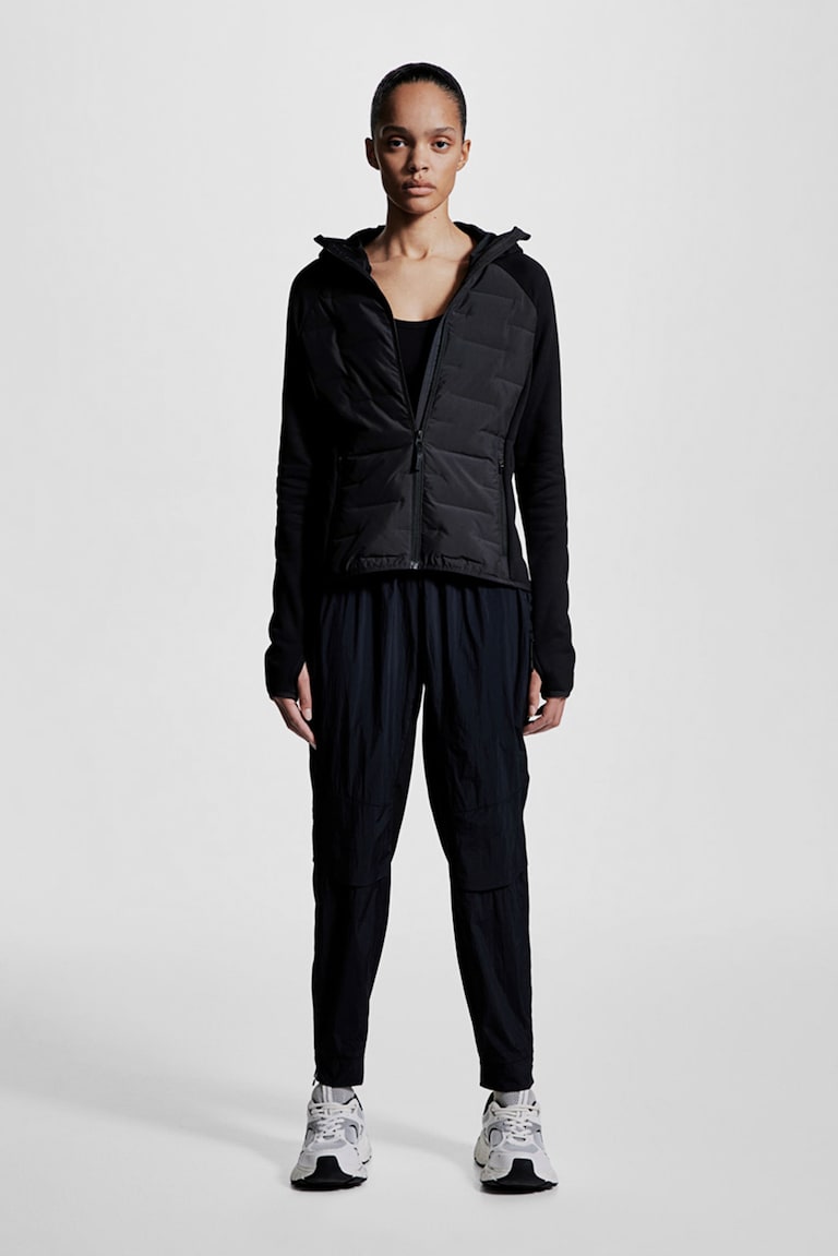 H&M Chaqueta de plumón híbrida con ThermoMove™ - Azul marino - MUJER Tienda