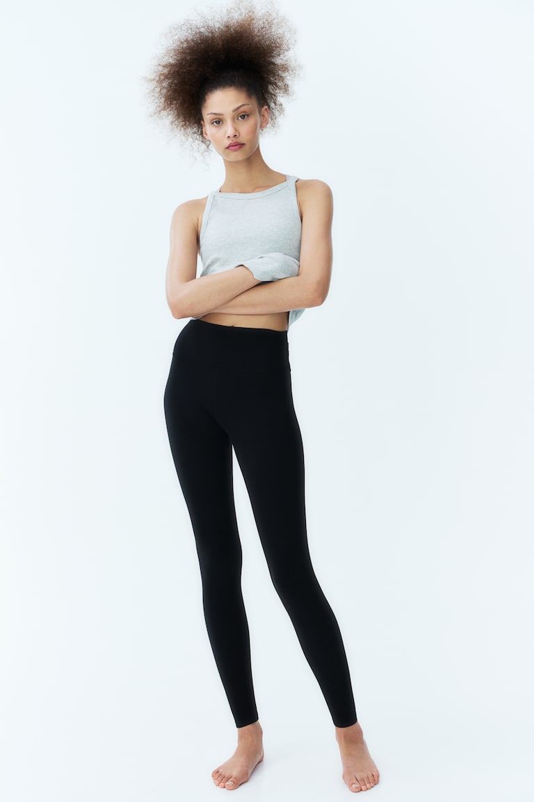 H&M Leggings de yoga con SoftMove™ Lycra® - Turquesa claro - MUJER Solo hoy