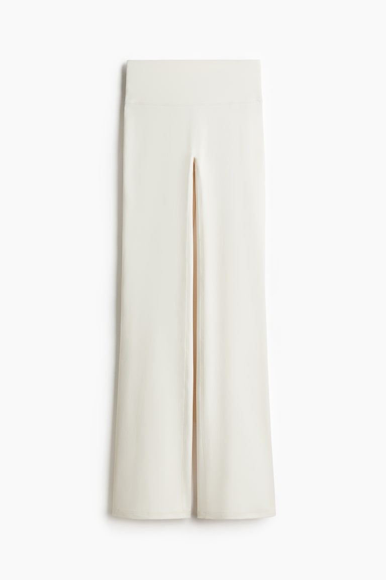 H&M Leggings de deporte acampanados con SoftMove™ - Blanco - MUJER Superdescuento