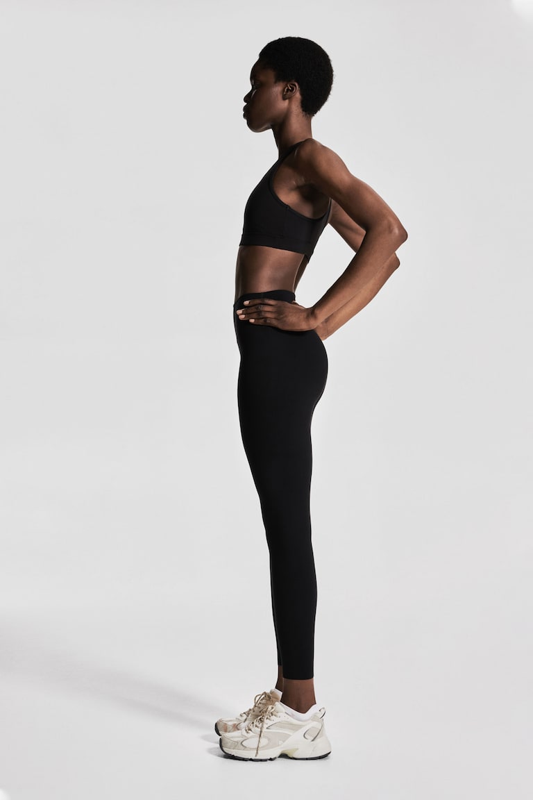 H&M Leggings tobilleros de deporte con SoftMove™ - Verde caqui - MUJER Oferta exclusiva