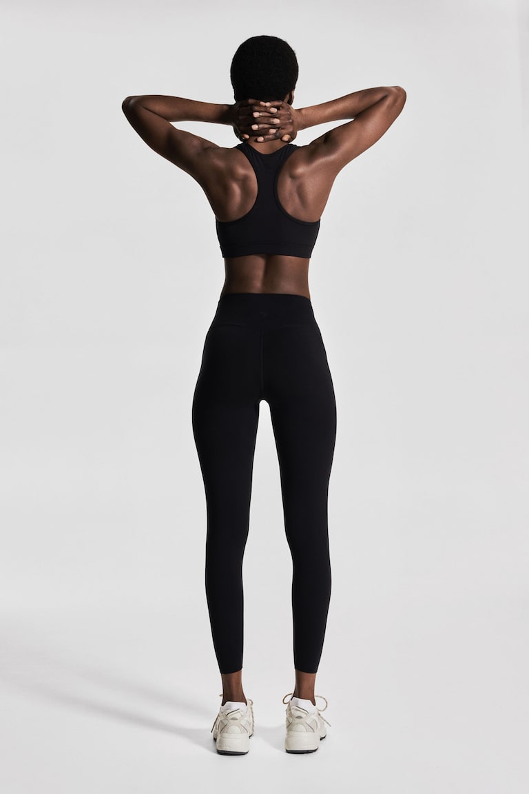 H&M Leggings tobilleros de deporte con SoftMove™ - Verde caqui - MUJER Oferta exclusiva