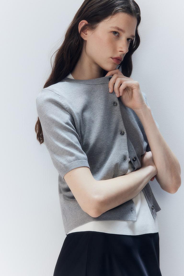 H&M Cárdigan de manga corta - Rojo - MUJER Ofertas especiales