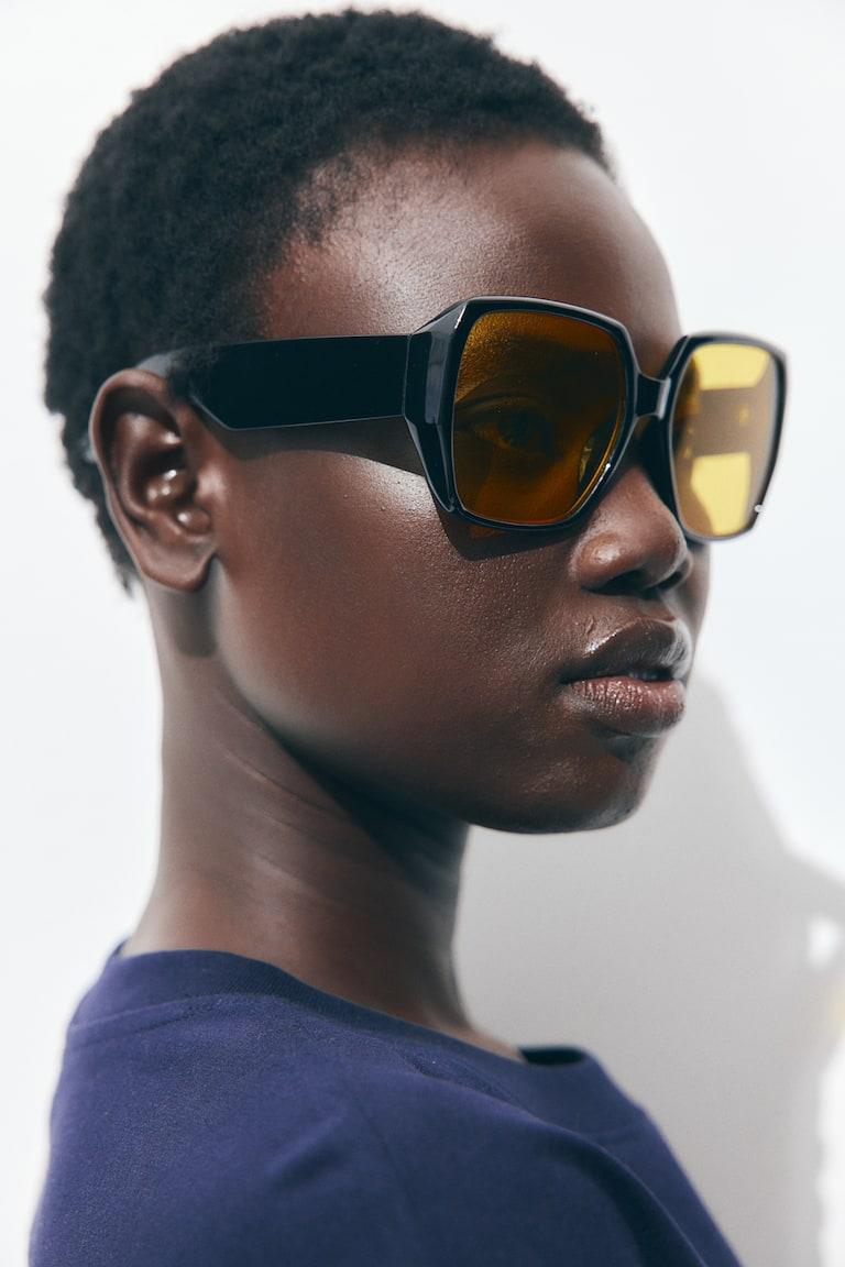 H&M Gafas de sol cuadradas - Marrón/Diseño carey - MUJER Rebajas