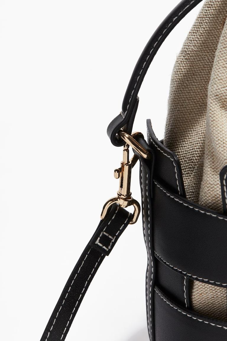 H&M Bolso bombonera cruzado - Negro/Beige - MUJER Mejor oferta