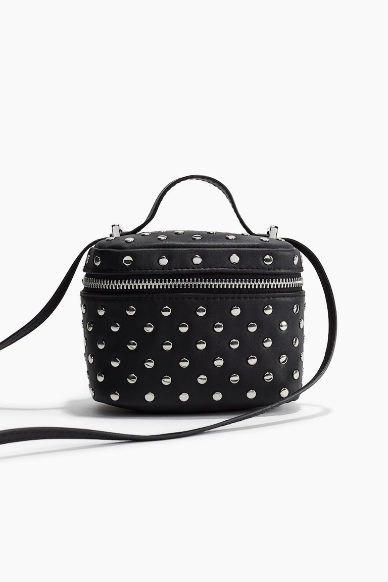 H&M Neceser con detalles decorativos - Negro/Plateado - MUJER ÚLTIMAS EDICIONES