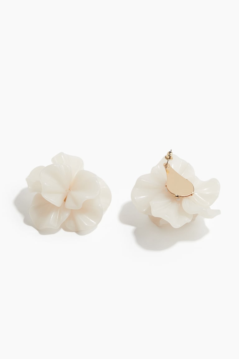 H&M Pendientes de botón en forma de flor - Rosa empolvado - MUJER Solo hoy