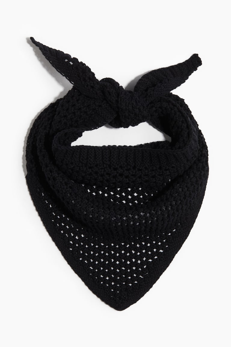 H&M Pañuelo en punto pointelle - Negro - HOMBRE Precios de Black Friday