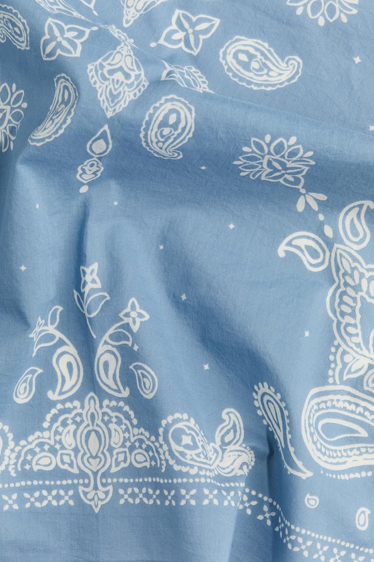 H&M Pañuelo estampado - Azul claro/Estampado paisley - HOMBRE Descuentos del mes