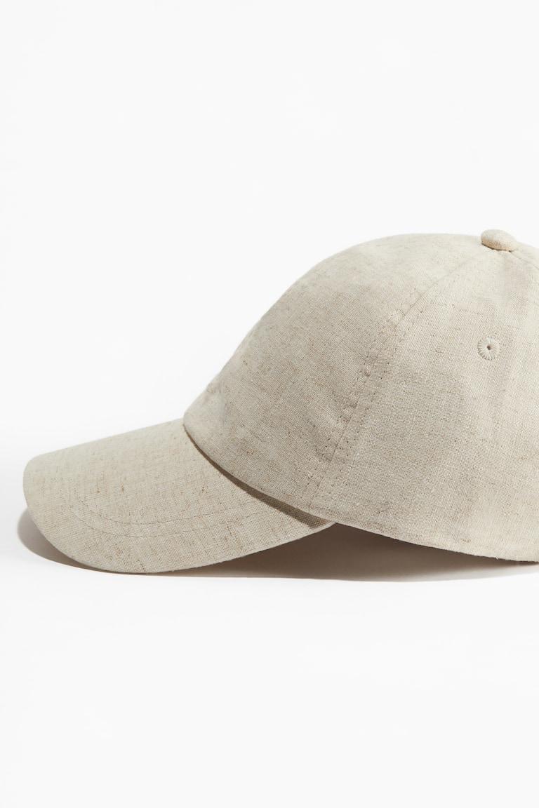 H&M Gorra en mezcla de lino - Azul oscuro - HOMBRE En oferta
