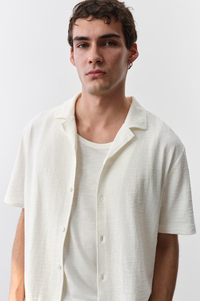 H&M Camisa resort de punto Regular Fit - Gris oscuro - HOMBRE Rebajas online