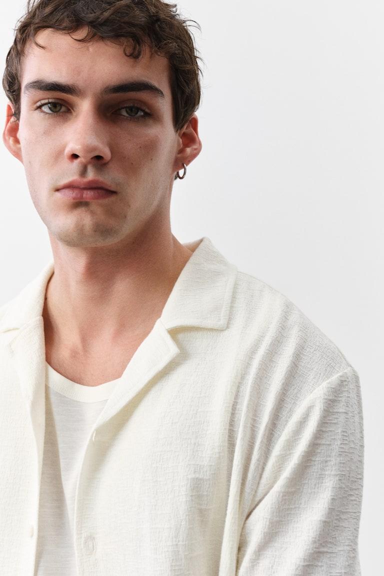 H&M Camisa resort de punto Regular Fit - Gris oscuro - HOMBRE Rebajas online