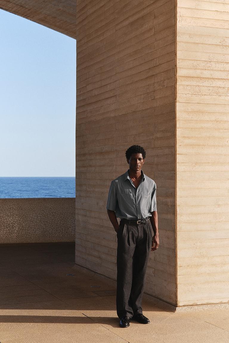 H&M Camisa cargo Regular Fit - Gris oscuro - HOMBRE Último día