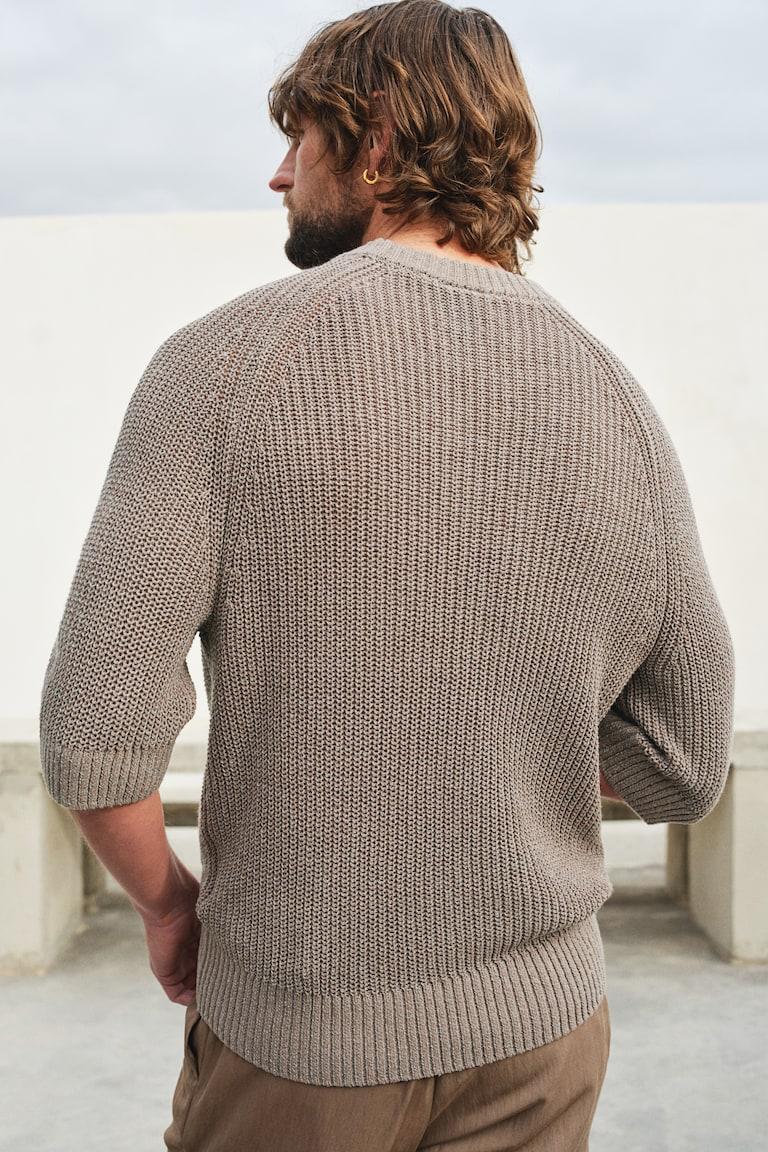 H&M Jersey de manga corta Regular Fit - Beige grisáceo oscuro - HOMBRE Precios de Black Friday