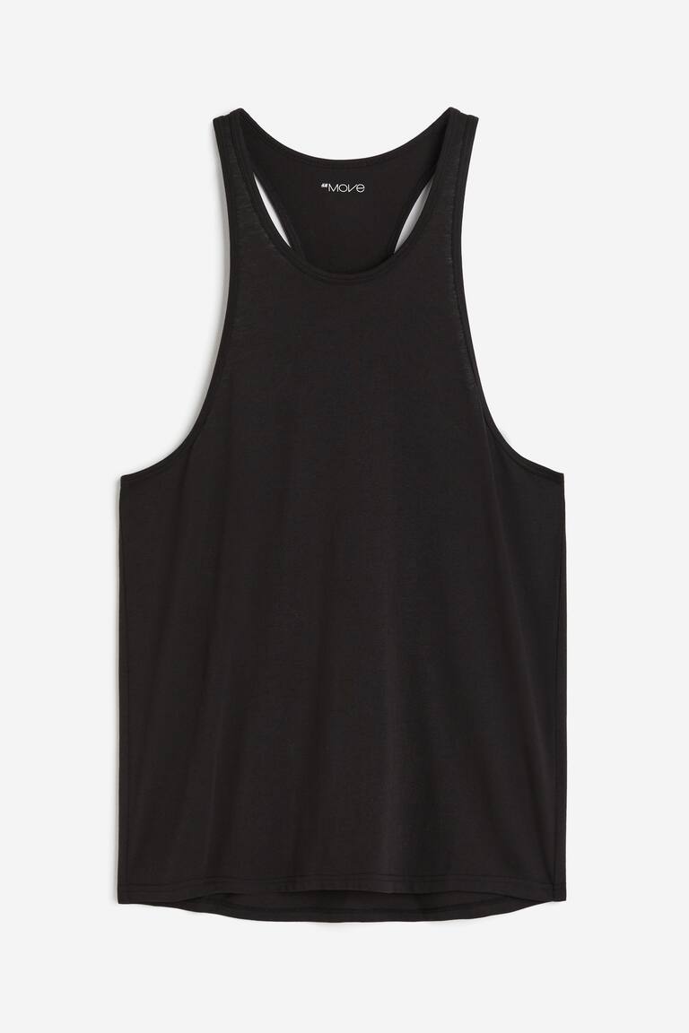H&M Camiseta de deporte con DryMove™ Regular Fit - Gris/Dopamine - HOMBRE