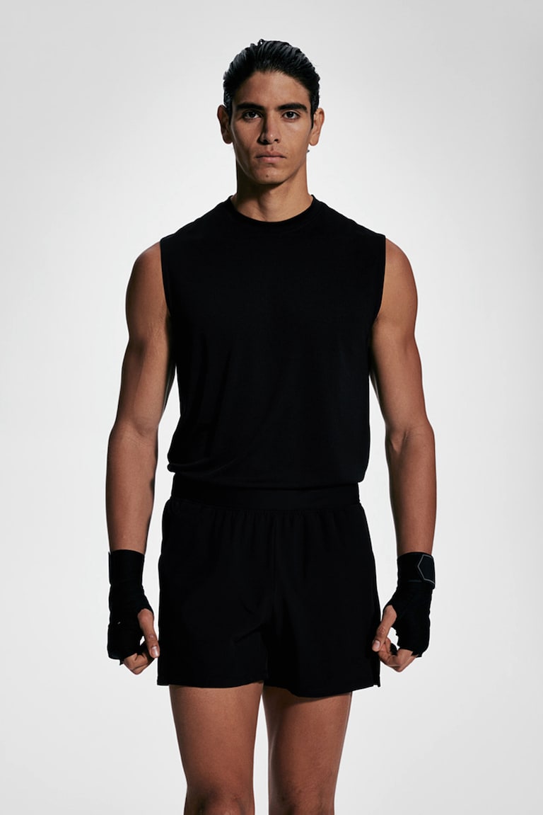 H&M Pantalón de deporte extracorto con DryMove™ - Negro - HOMBRE