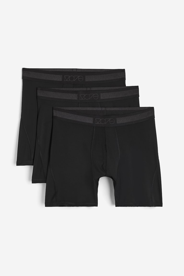 H&M Pack de 3 calzoncillos de deporte con DryMove™ - Negro - HOMBRE Tienda de fábrica