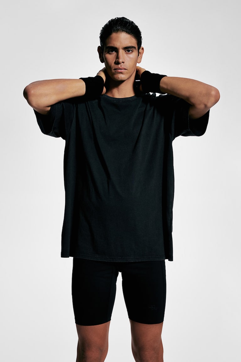 H&M Camiseta de deporte con DryMove™ Loose Fit - Negro - HOMBRE Ofertas de temporada