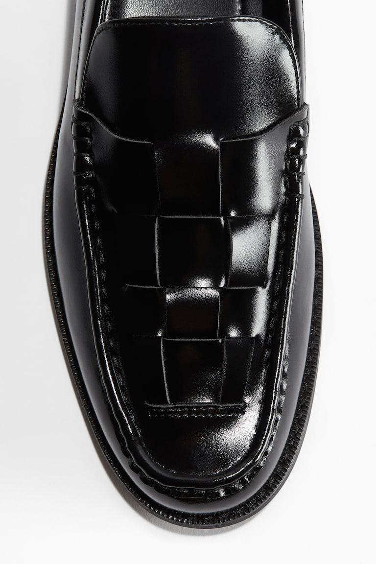 H&M Mocasines trenzados - Negro - HOMBRE Rebajas baratas