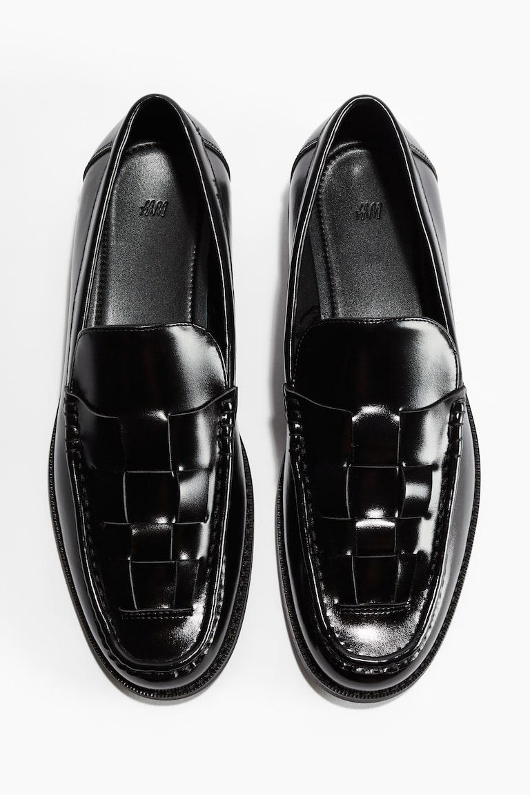 H&M Mocasines trenzados - Negro - HOMBRE Rebajas baratas