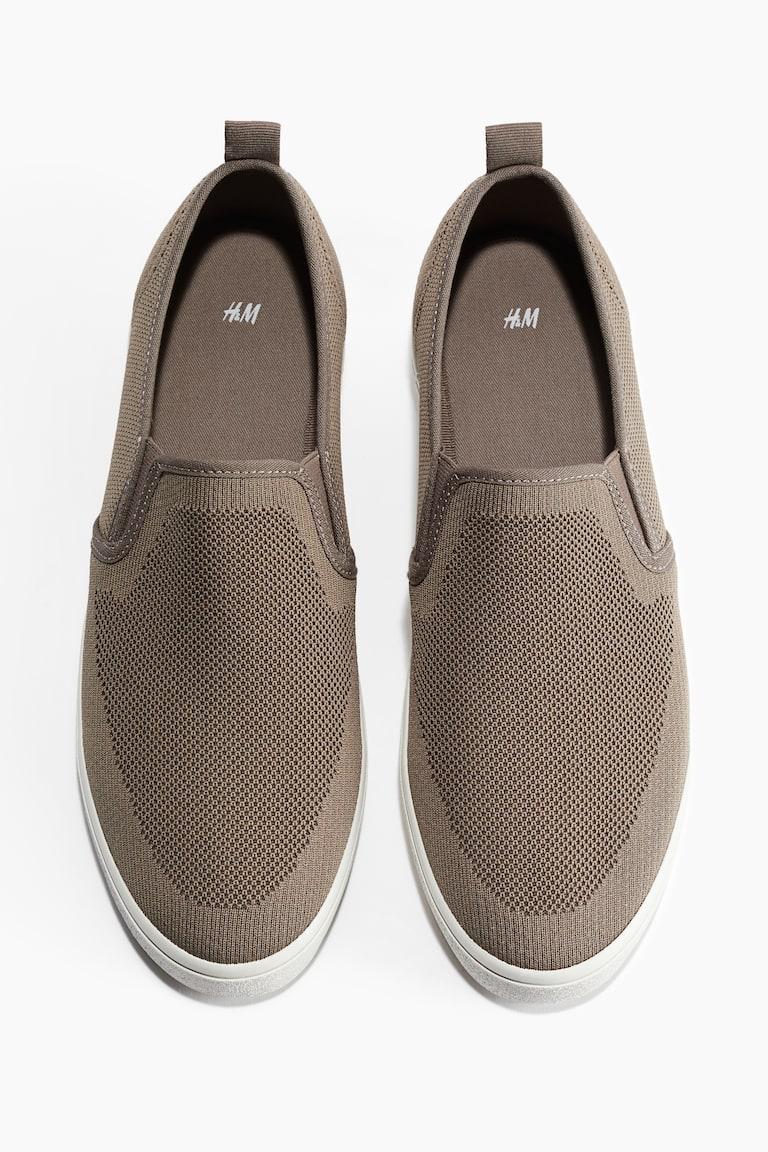 H&M Zapatillas deportivas de malla slip-on - Azul marino - HOMBRE Mejor oferta