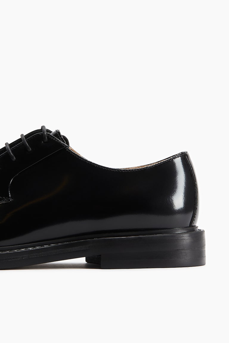 H&M Zapatos Derby de piel - Negro - HOMBRE Descuento por venta flash