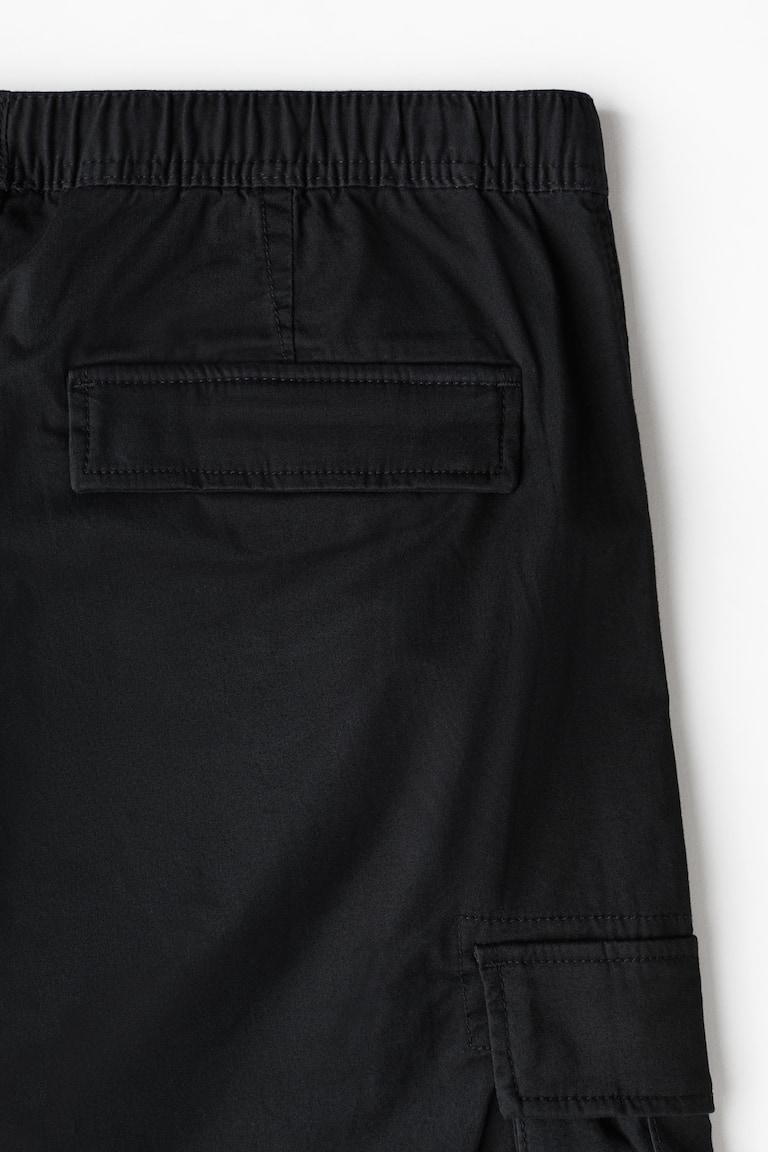 H&M Pantalón cargo Slim Fit - Negro - HOMBRE Rebajas de fin de temporada