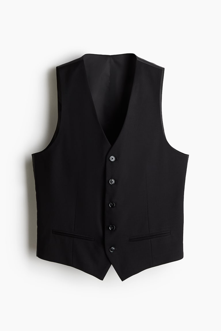 H&M Chaleco de traje Slim Fit - Negro - HOMBRE Outlet online