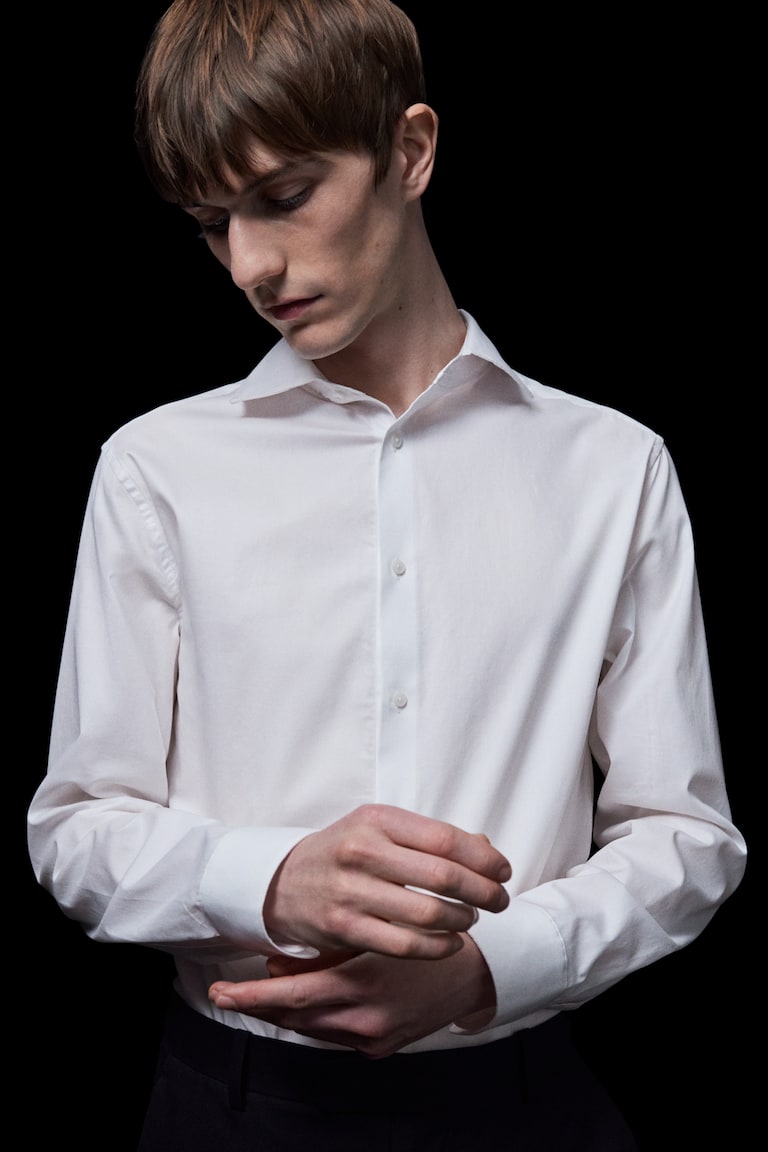 H&M Camisa Slim Fit - Azul claro - HOMBRE Venta caliente