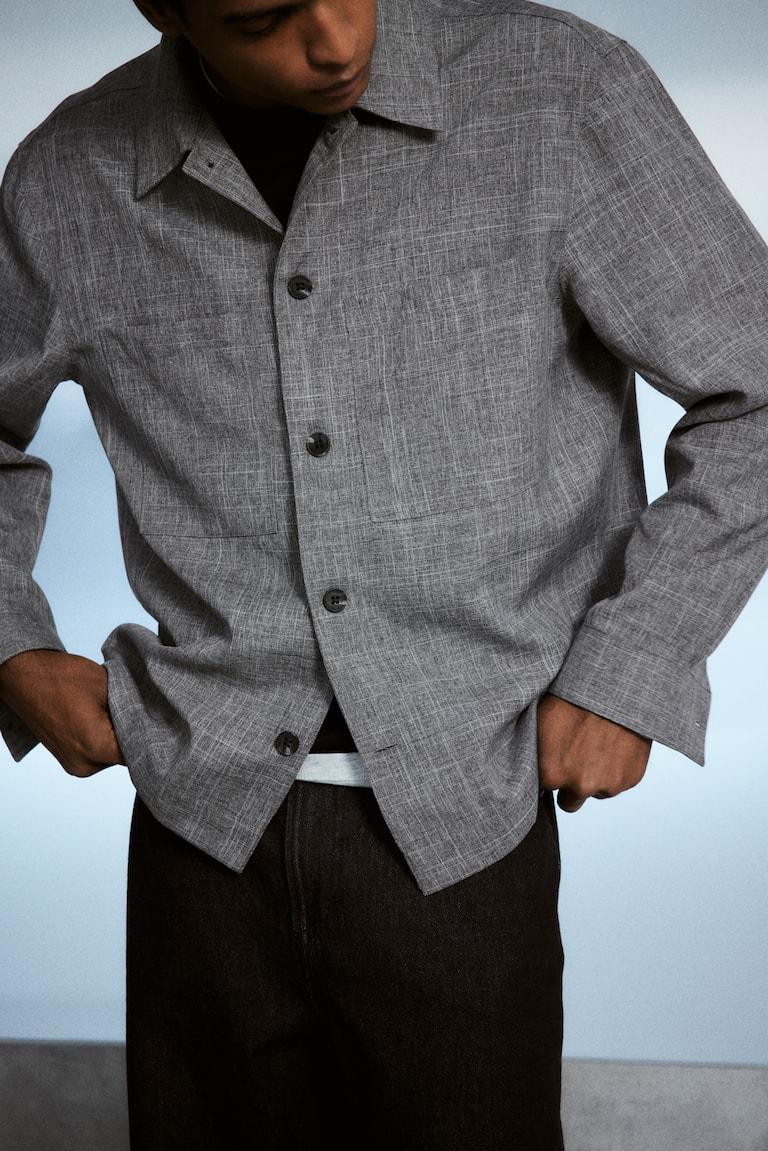 H&M Sobrecamisa Regular Fit - Azul marino - HOMBRE Gran oferta